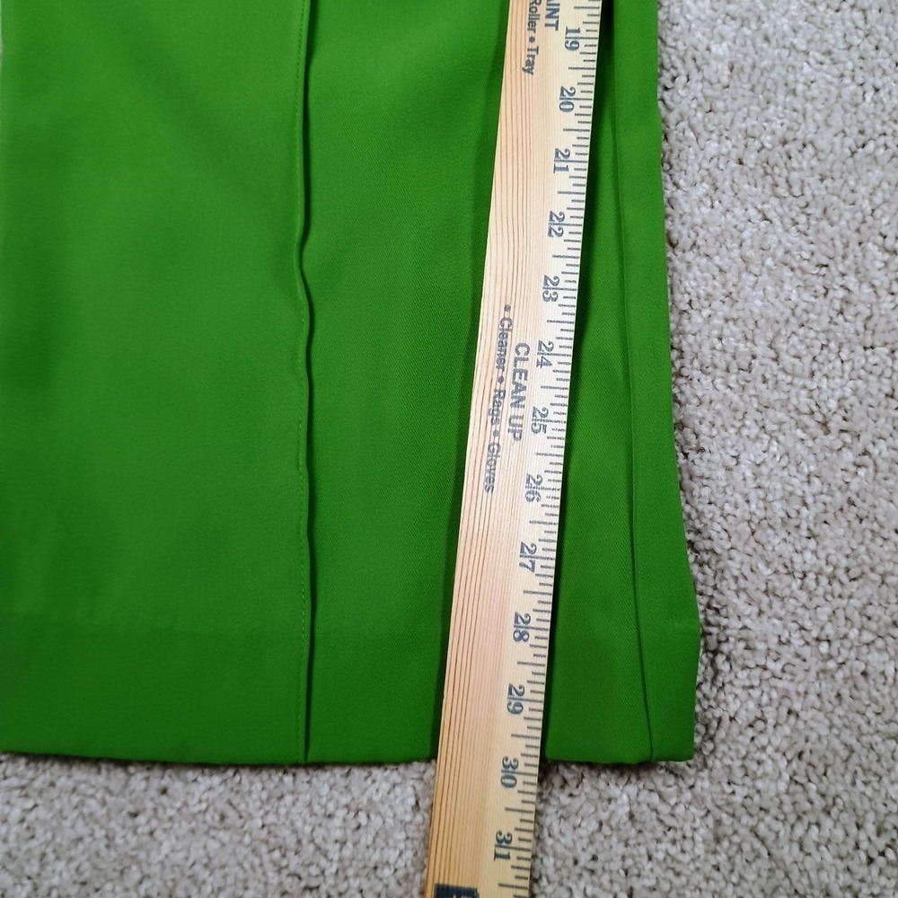 Zara Wide Leg Pants Elastic Waist Drawstring Size Medium Green Women's - Picture 7 of 12